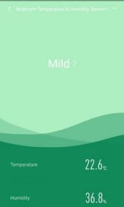 Mi Home app Xiaomi Humidity sensor 12k 300x500