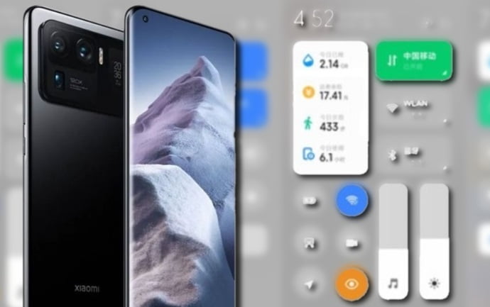 MIUI 13 design control center features drdNBC