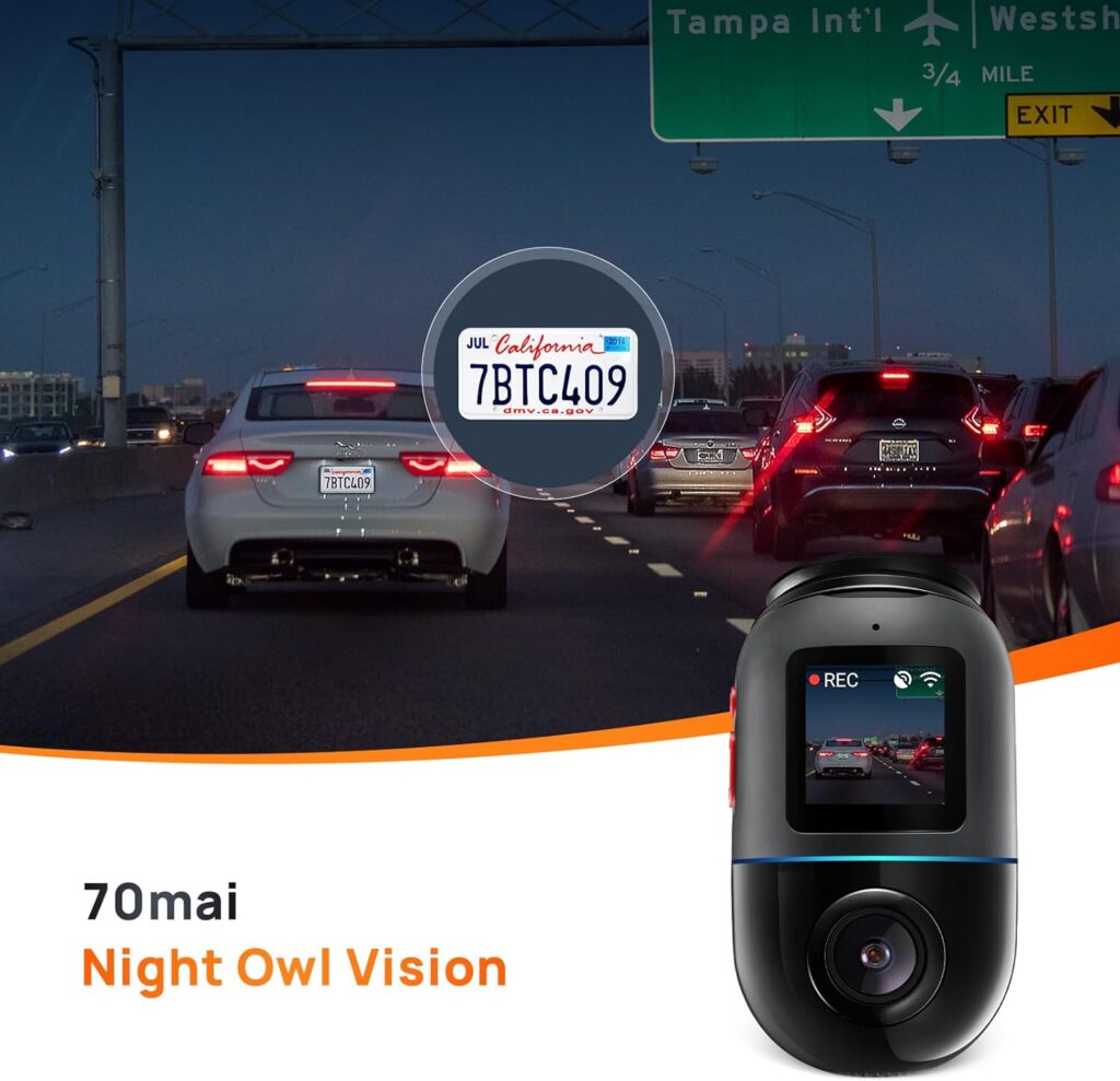 دوربین ماشین 360 درجه شیائومی مدل 70mai Omni با لنز 140 درجه 